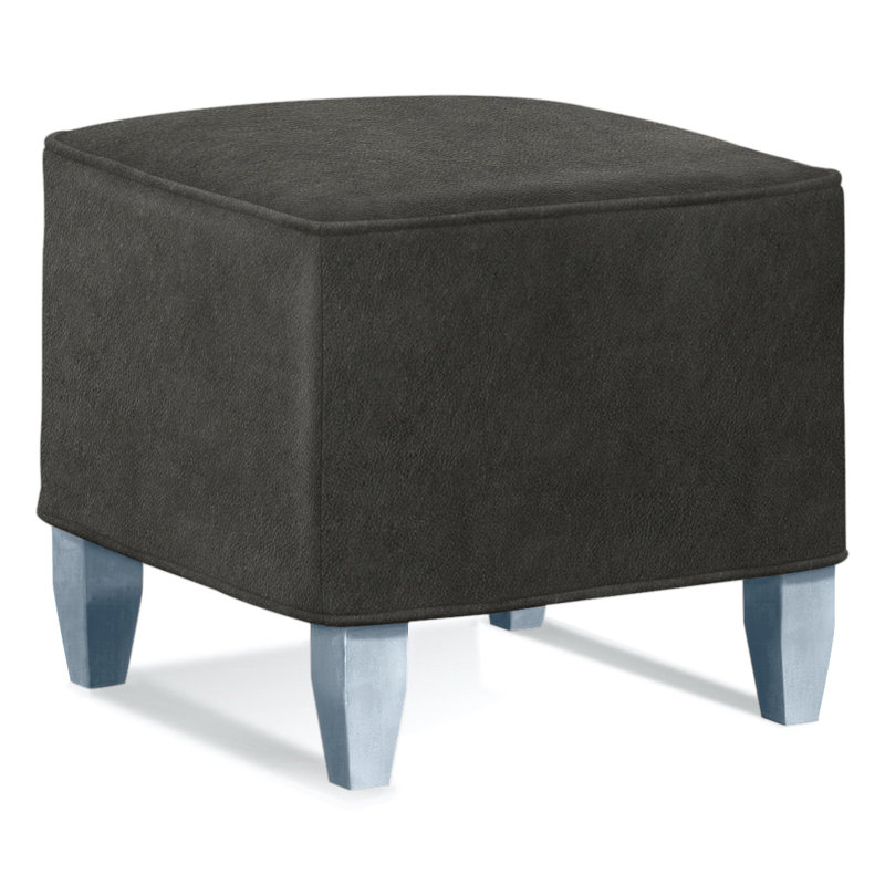 Brooklyn Square Ottoman, Brown Geometric, 0456-33, Sea Glass