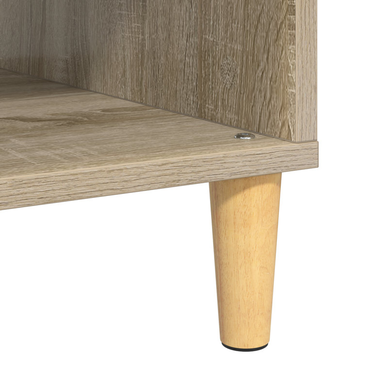 Coffee Table Engineered Wood Tables Living Room Modern Low Contemporary, Sonoma Oak