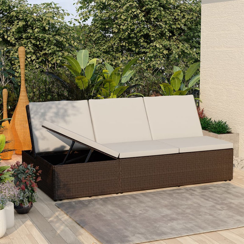 Chaise longue simple avec coussins Gullane