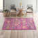 Christa Floral Fuchsia/Blue Area Rug