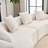 Boneless Curved Living Room Chenille Compression Sofa-106722054