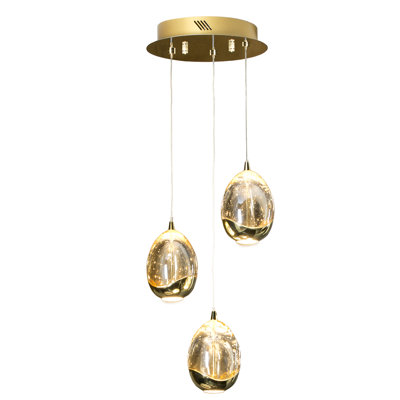 Neher 3 - Light Gold/Champagne LED Cluster Pendant