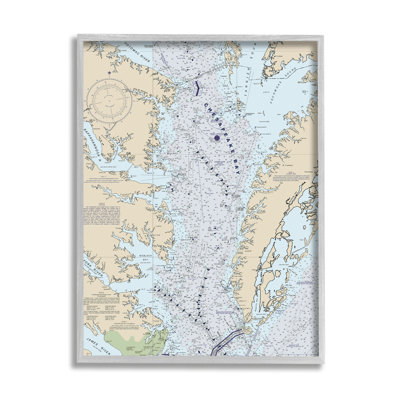 " Chesapeake Bay Water Flow Map Coastal Cartography " by Daphne Polselli