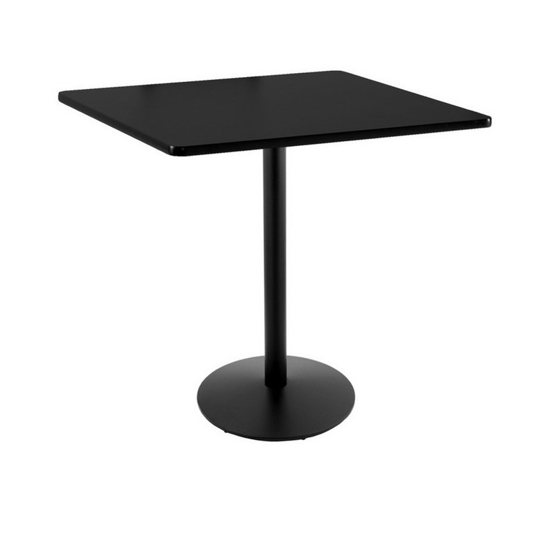 Dining Table, Black, 36" x 36"