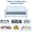 Housse extensible pour causeuse à coussins carrés / rectangulaires extensible-40420040