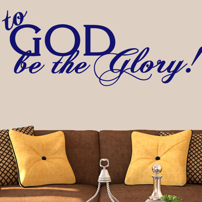 Adhésif décoratif «To God Be The Glory»