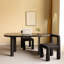 Bureau géométrique en bois massif-1881176750