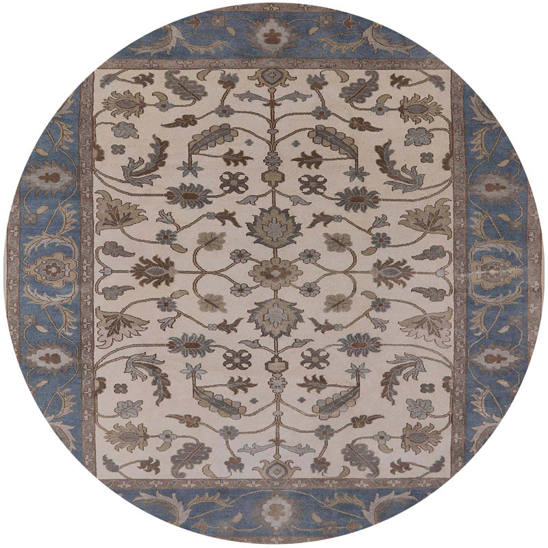 Moroccan Indoor Rug, Round 3'