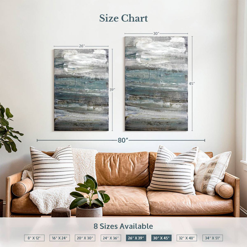 Avery Touch Of Teal, 39" H x 26" W