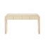 Console moderne avec 2 tiroirs de rangement, table d'entrée cannelée à silhouette arrondie pour le couloir du salon et du vestibule (crème abricot)-710149898