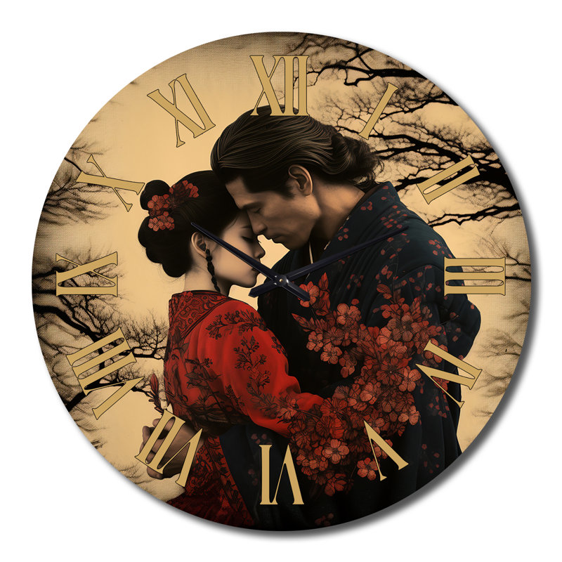 Clermonte - Japon Woman Wall Clock, Extra Large