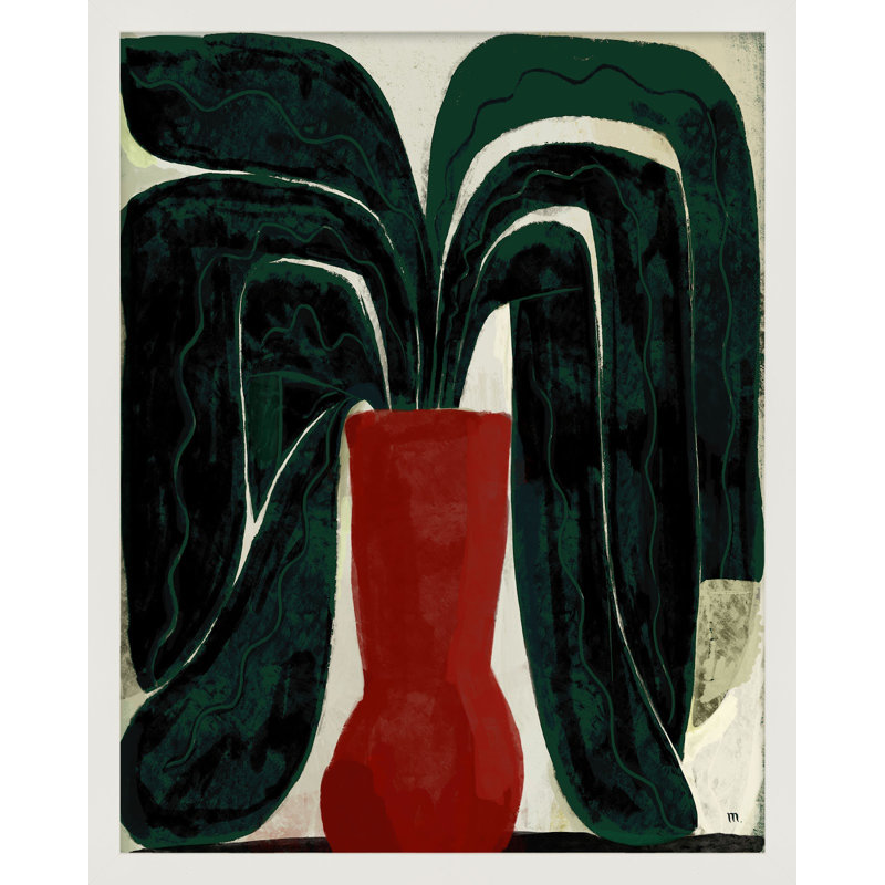 Adrianne Plant # 8 - Impression de cadre photo sur papier, H 38 po x l 30 po, Blanc