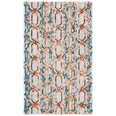 Tapis bleu clair / bleu Rubalcava