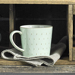 Hand-crafted Mugs Denby Azure Cascade Mug, Pavilion
