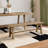 Bozrah Extendable Acacia Solid Wood Dining Table-221163740