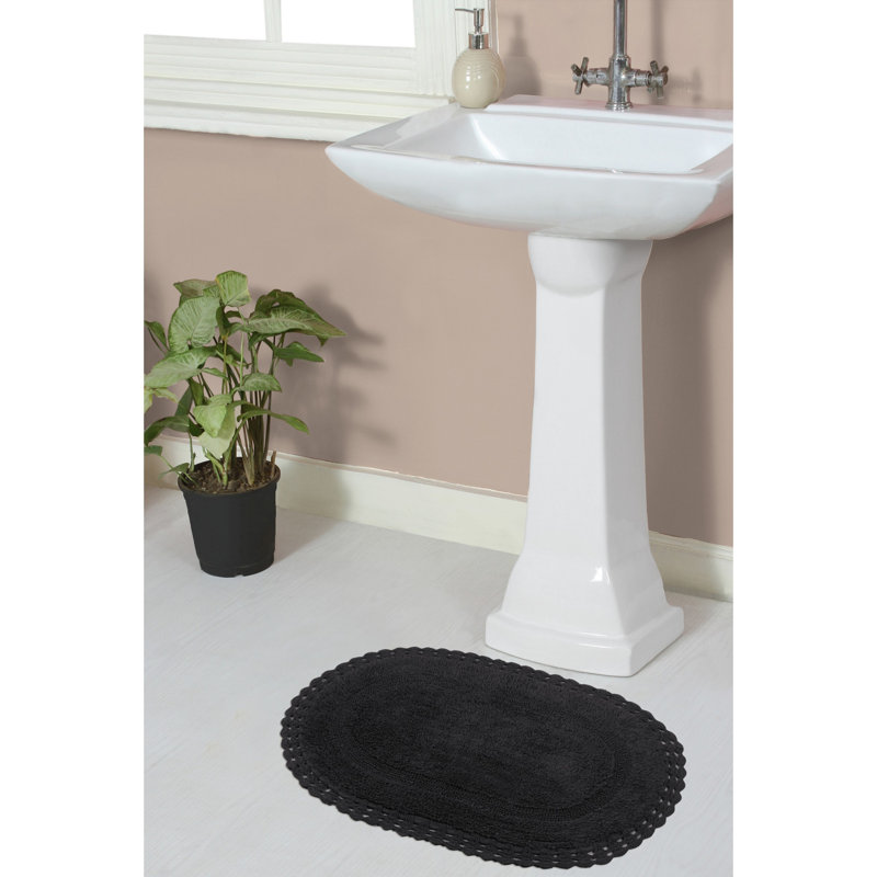 Soft Bath Rug, 17" W x 24" L, Gray