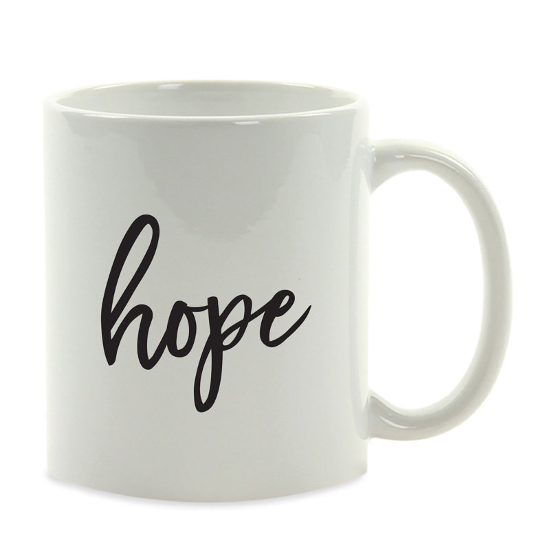Grande tasse à café en céramique Albrah Calligraphy