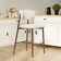 Westhampton Upholstered Counter Stool with Solid Metal Frame