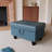 Keevha 28.5''Wide Rectangle Solid Colour Storage Ottoman-987953345