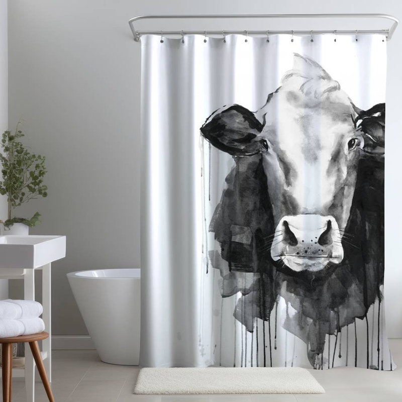Chamel – Polyester Shower Curtain, Dye Sublimation Print, 71" W × 74" L