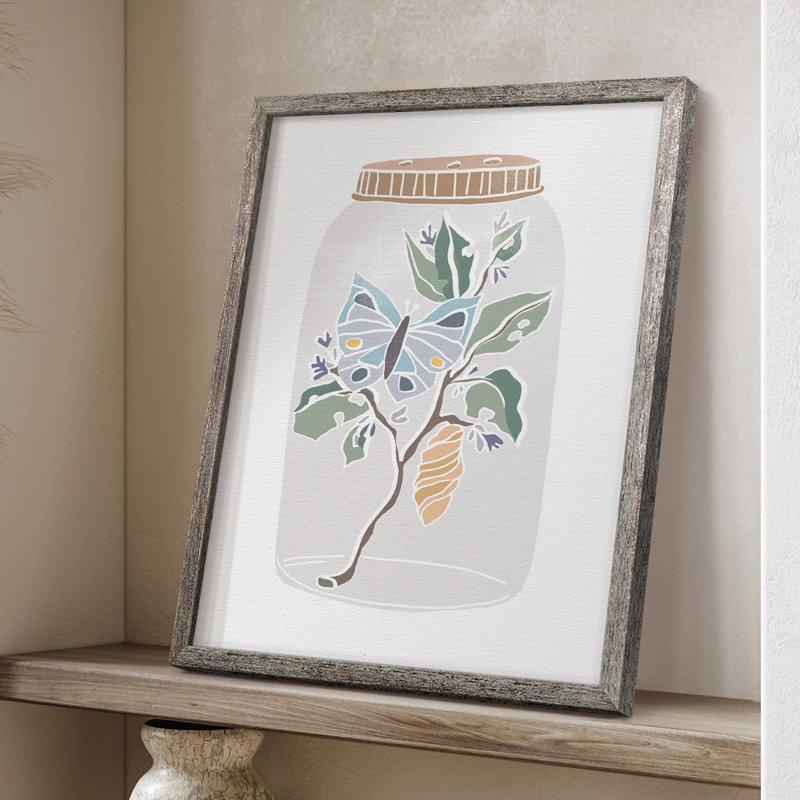 Reproduction encadrée Nature Jar II - bois massif, H 30 po x l 24 po