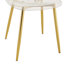 Ensemble de table et de chaises, ensemble de table de salle à manger rectangulaire moderne luxueux en verre trempé - avec 6 chaises en plastique transparent avec pieds en métal-352315974