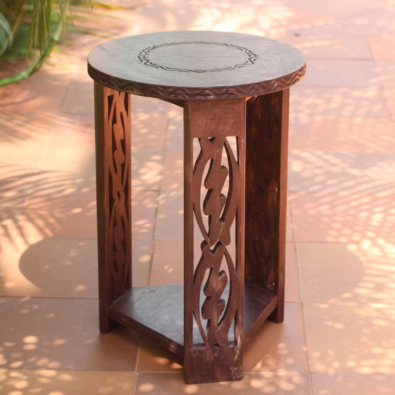 Table de bout en bois dieu "i crainte only" Severina