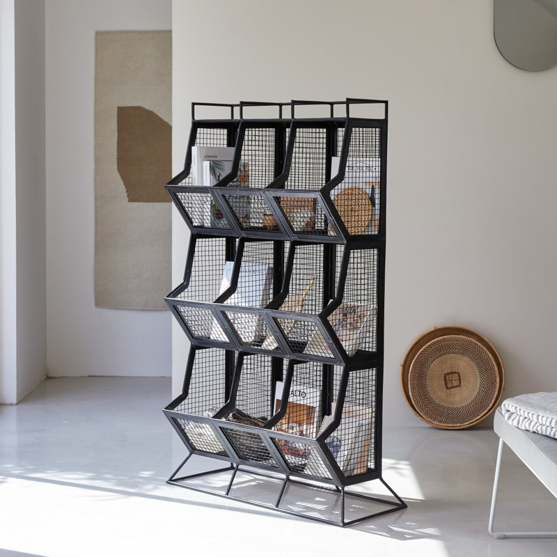 135cm H x 82cm W Metal Bookcase