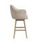 Tabouret de bar pivotant rembourré en bois massif avec siège en tissu Wasserman-1203718549-1180167946-1203718544