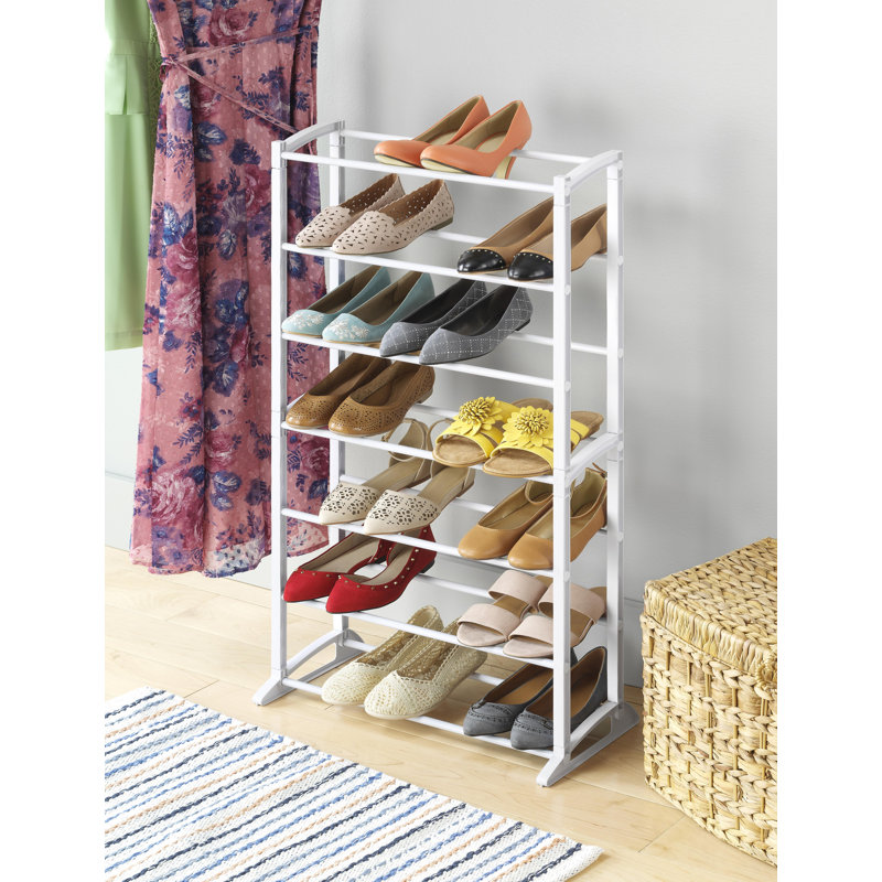 Shoe Rack - 21-Pair - White