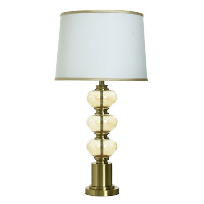 Lampe de table Aurelia en verre ambré