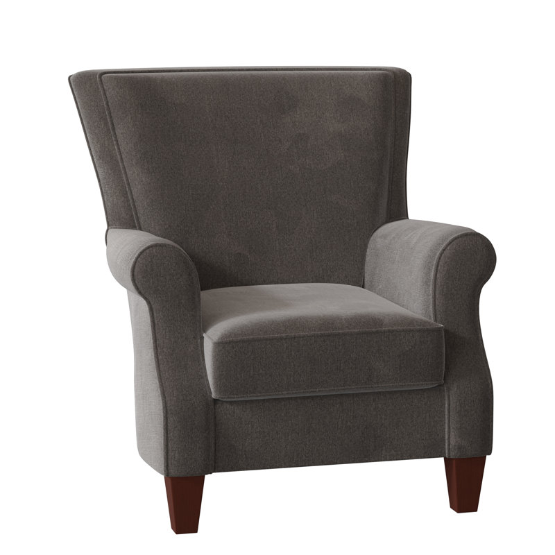 Fauteuil Geary, Velours performance gris Nickie 45, Manhattan, Non