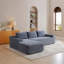 Canapé modulaire de 97 po, canapé modulaire Cloud avec assise profonde, canapé modulaire en L moderne avec méridienne et canapé rembourré pour salon, sans assemblage-1670136391