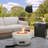 Round Concrete Propane Smokeless Fire Pit-1275296905