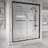 56" - 60" W x 72" H Double Sliding Framed Shower Door with 1/4-in (6mm) Tempered Glass and Quiet Rollers-124984835-124984839