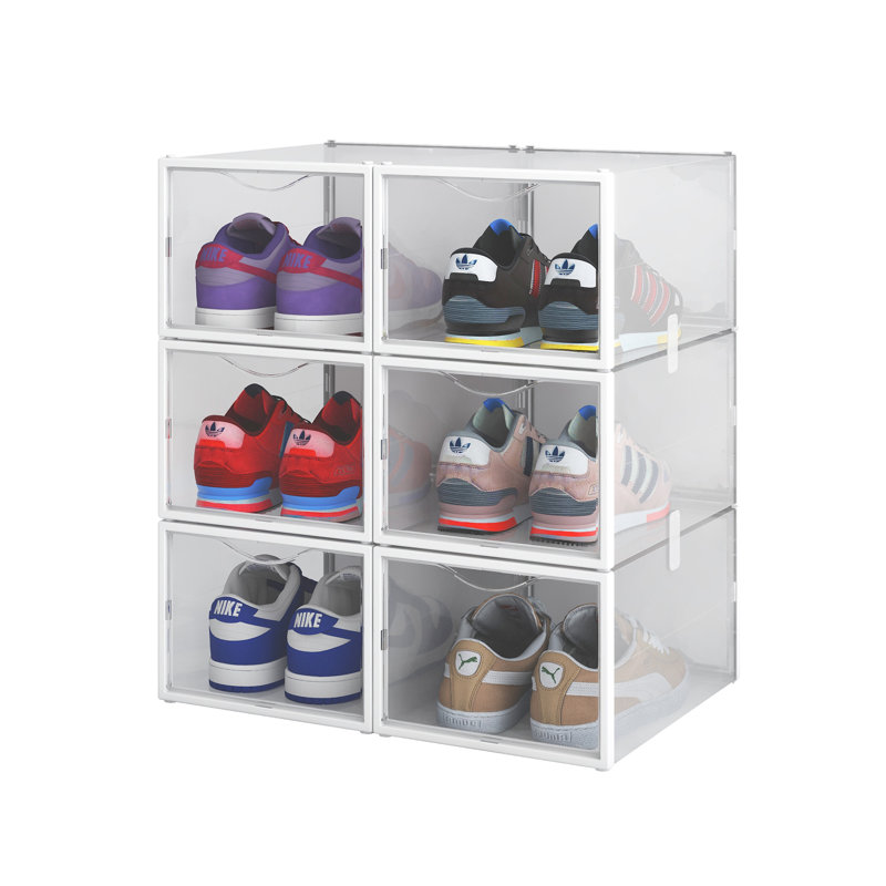 Ensemble de 6 boîtes de rangement pour chaussures