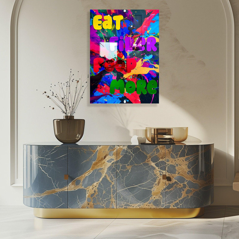 «Eat Fiber Poop More Drôle», art mural Pop