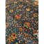 Tapis bleu original en laine et coton noué à la main