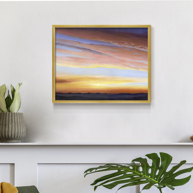 Ignited Dusk III -Framed Print - Restickable