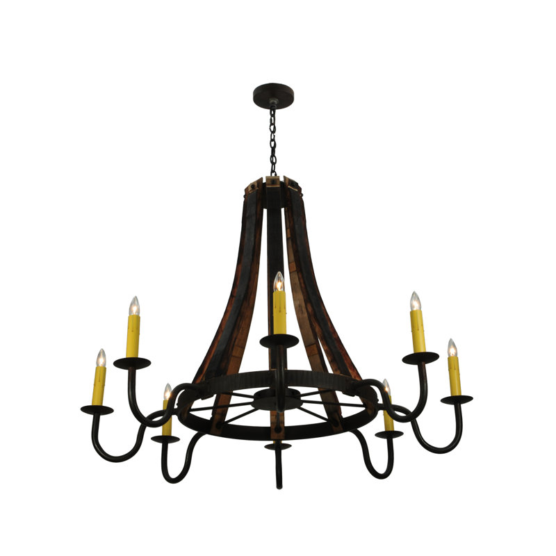 Lustre empire 8 lumières façon bougie