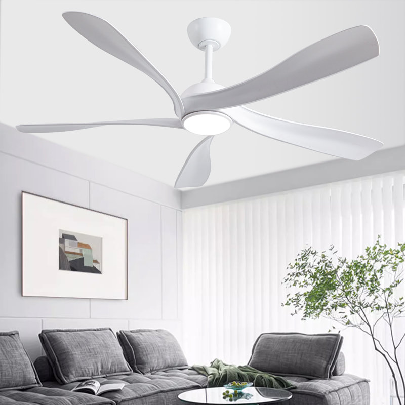 Fergus  5-Blade Lighted Ceiling Fan With Led Lamp With Remote
