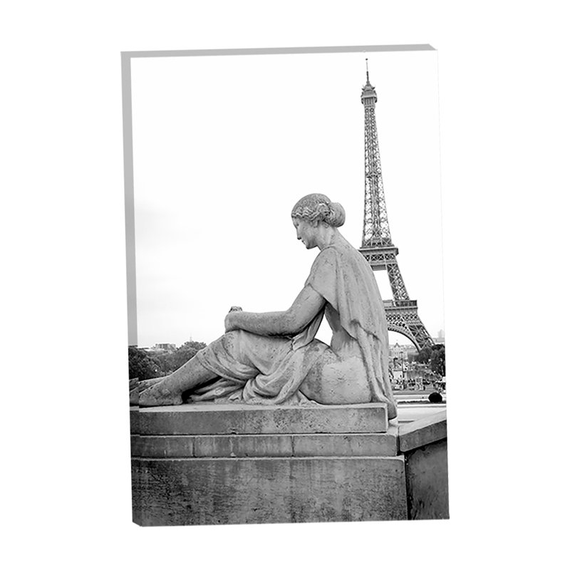 Givenchy Paris with Eiffel Tower and Statue 24x36