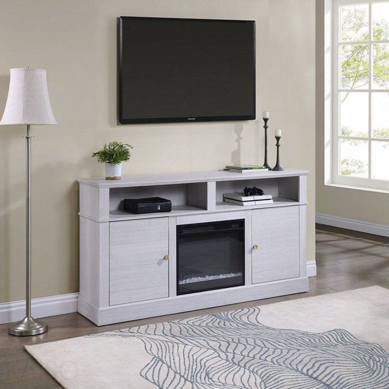 Meuble télé avec foyer et chauffage Iris