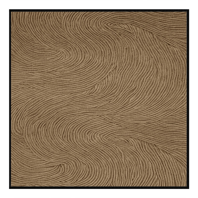 Washable Wave Curls Hawaiian Area Rug, Square 5'