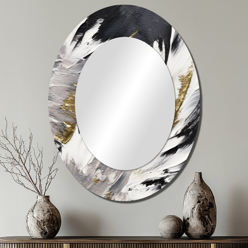 Miroir mural ovale Wild Wave, 40 po x 30 po