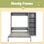 Lit escamotable double pleine grandeur avec tablettes-360011924-360011925