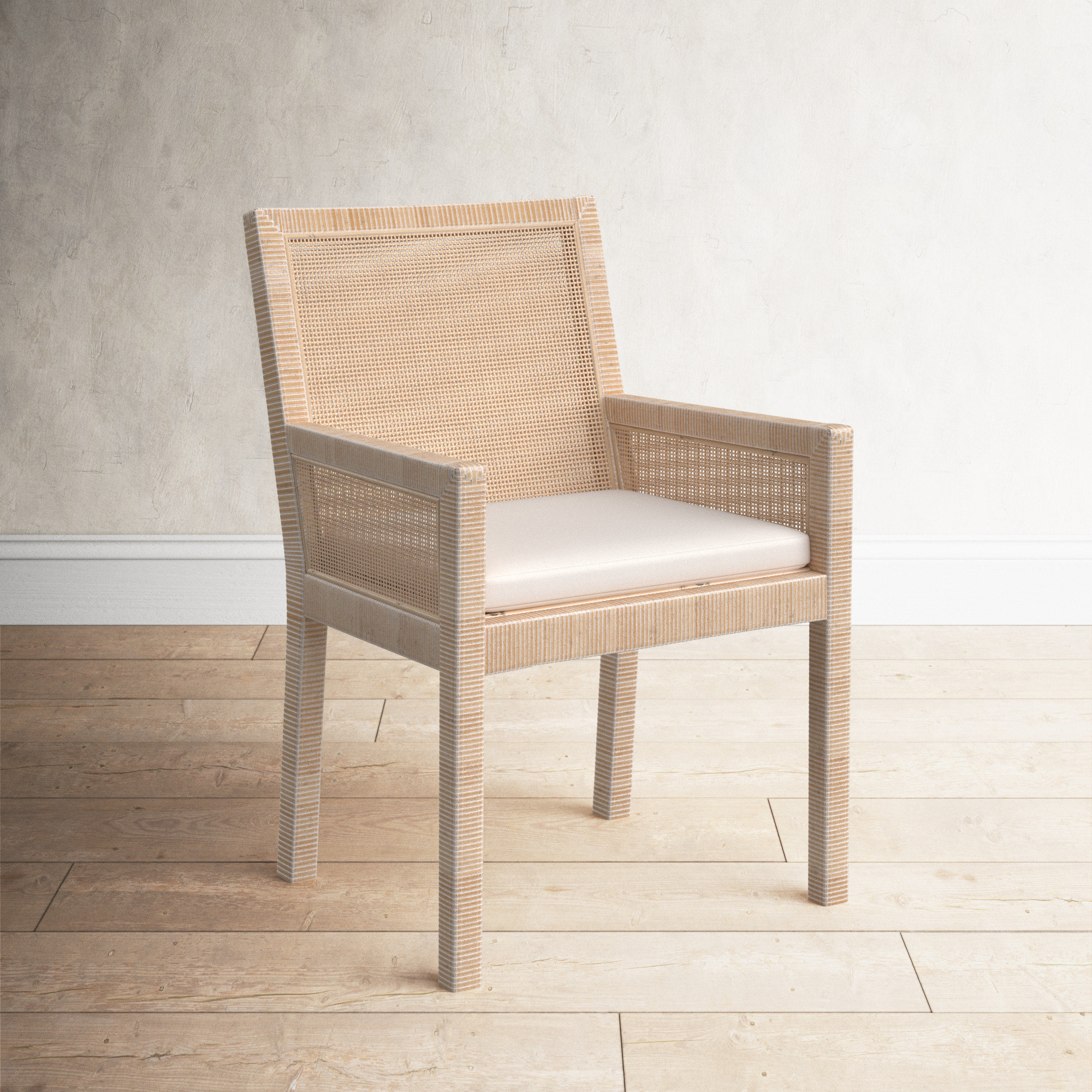 Tenerife Upholstered Armchair, Oak