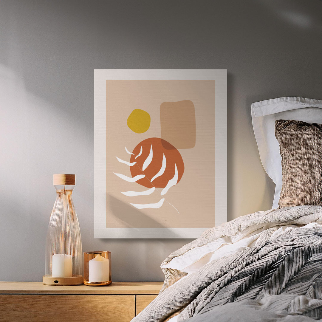 Abstract Leaf Canvas Wall Art, Minimalist Decor, Gallery Wrapped Print, Ready to Hang, Archival Inks, Modern Home Decor