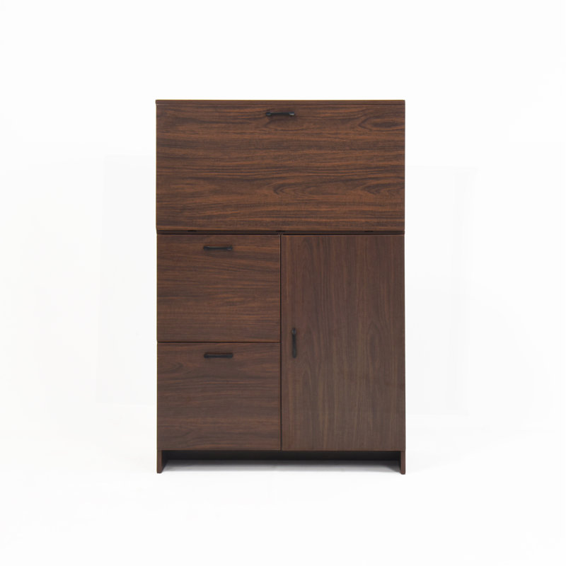 Versatile Foldable Desk Cabinet For Office, Home, And Dormitory, Offering Ample Storage And Space-Saving Design