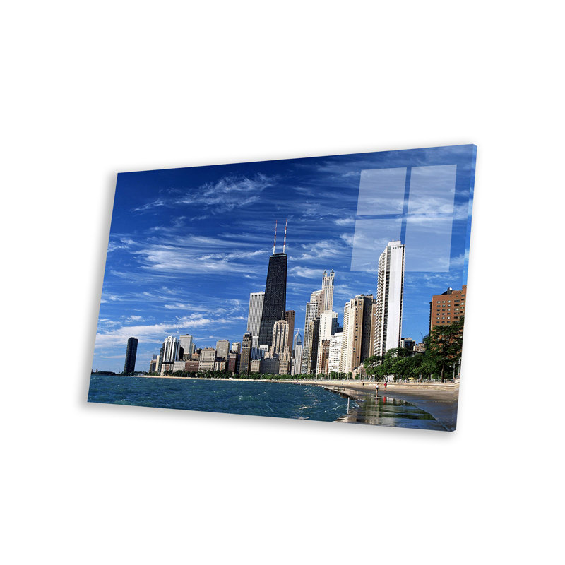 Downtown Chicago - Imprimé, Non, Unframed, H 16 po x l 24 po x P 0,25 po